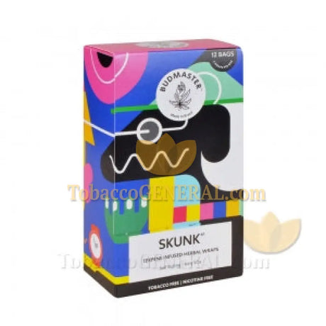 Budmaster Terpene Infused Herbal Wraps Skunk 12 Bags of 5