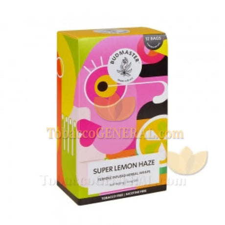 Budmaster Terpene Infused Herbal Wraps Super Lemon Haze 12 Bags of 5