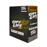 City Life Cigarillos 1.59 Pre-Priced 15 Packs of 5 Cigars Classic Green