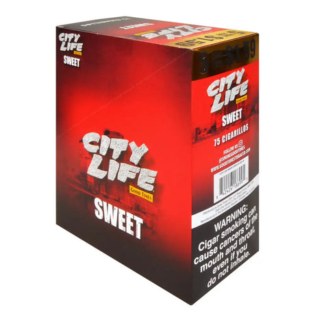 City Life Cigarillos 1.59 Pre-Priced 15 Packs of 5 Cigars Sweet