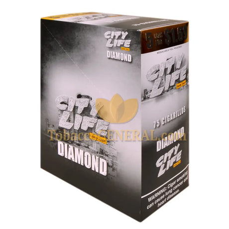 City Life Cigarillos 1.69 Pre-Priced 15 Packs of 5 Diamond