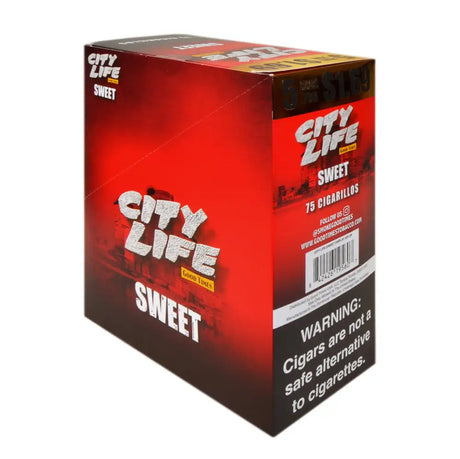 City Life Cigarillos 1.69 Pre-Priced 15 Packs of 5 Sweet