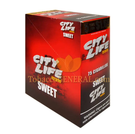 City Life Cigarillos 1.69 Pre-Priced 15 Packs of 5 Sweet
