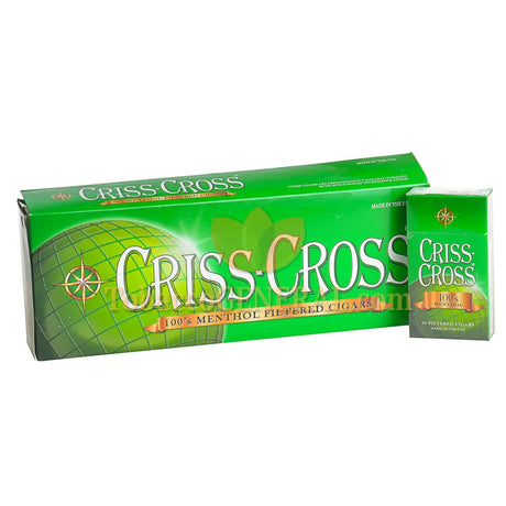 Criss Cross Menthol Filtered Cigars 10 Packs of 20 1