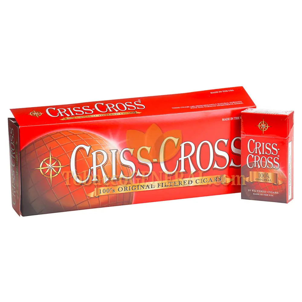 Criss Cross Original Filtered Cigars 10 Packs of 20 1