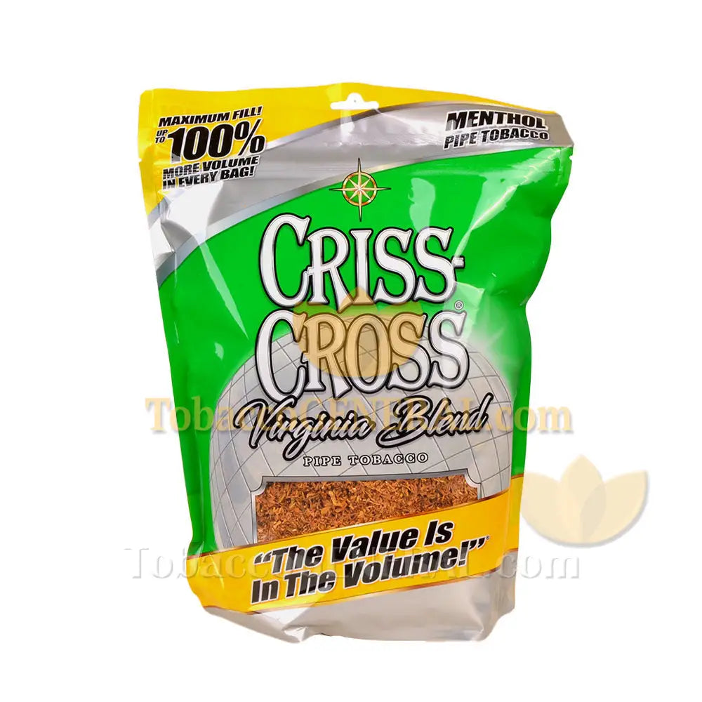 tobacco virginia blend Criss Cross Pipe Tobacco Virginia Blend Menthol 8 oz. Pack