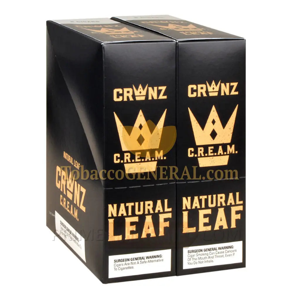 Crwnz Cigarillos 30 Packs of 2 Cream