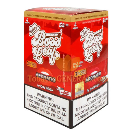 Da Boss Aromatic Leaf Wraps 20 packs of 4 $2.79 pre-price