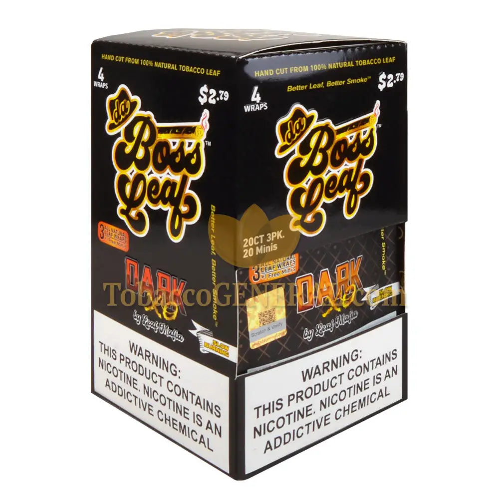 Da Boss Dark XO Leaf Wraps 20 packs of 4 $2.79 pre-price