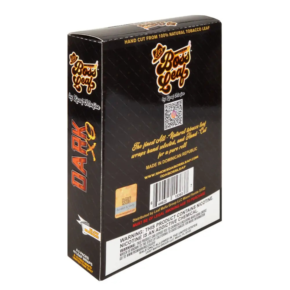 Da Boss Leaf Wraps Cognac XO 8 packs of 5
