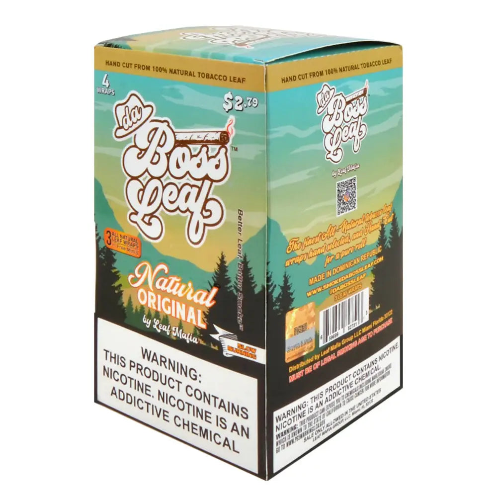 Da Boss Natural Leaf Wraps 20 packs of 4 $2.79 pre-price