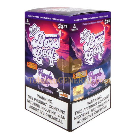 Da Boss Purple Reign Leaf Wraps 20 packs of 4 $2.79 pre-price