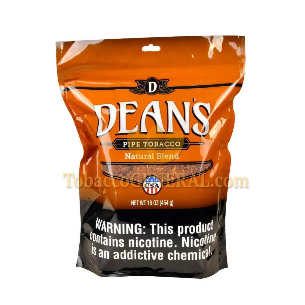 is tobacco natural Deans Pipe Tobacco Natural 16 oz. Pack