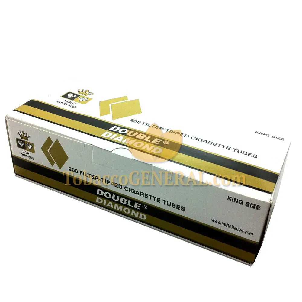 Double Diamond Filter Tubes King Size Light 5 Cartons of 200 1