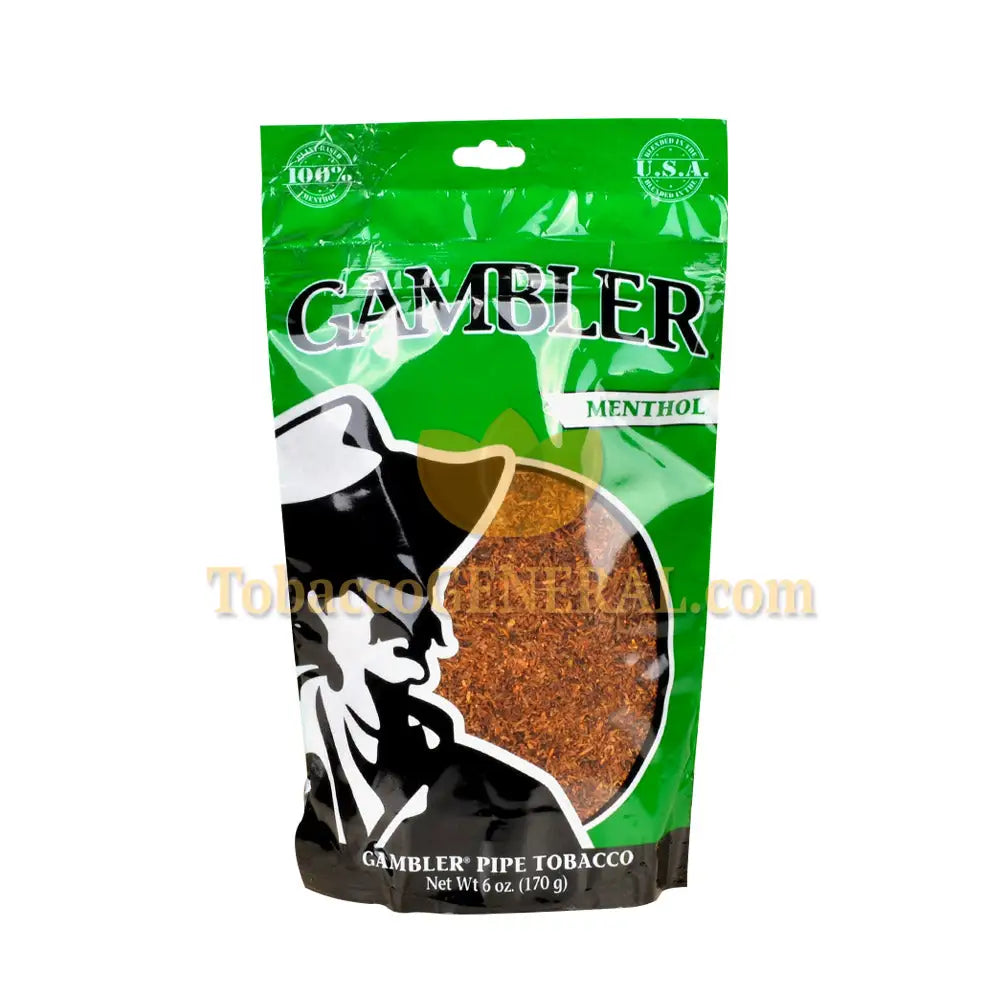 Gambler Pipe Tobacco Menthol Mint 6 oz. Pack – Tobacco General
