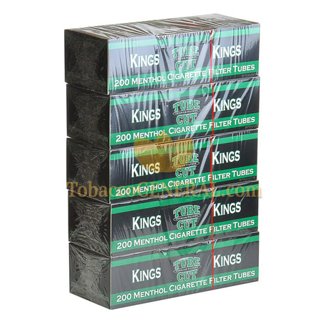 Gambler Tube Cut Filter Tubes King Size Menthol 5 Cartons of 200 1