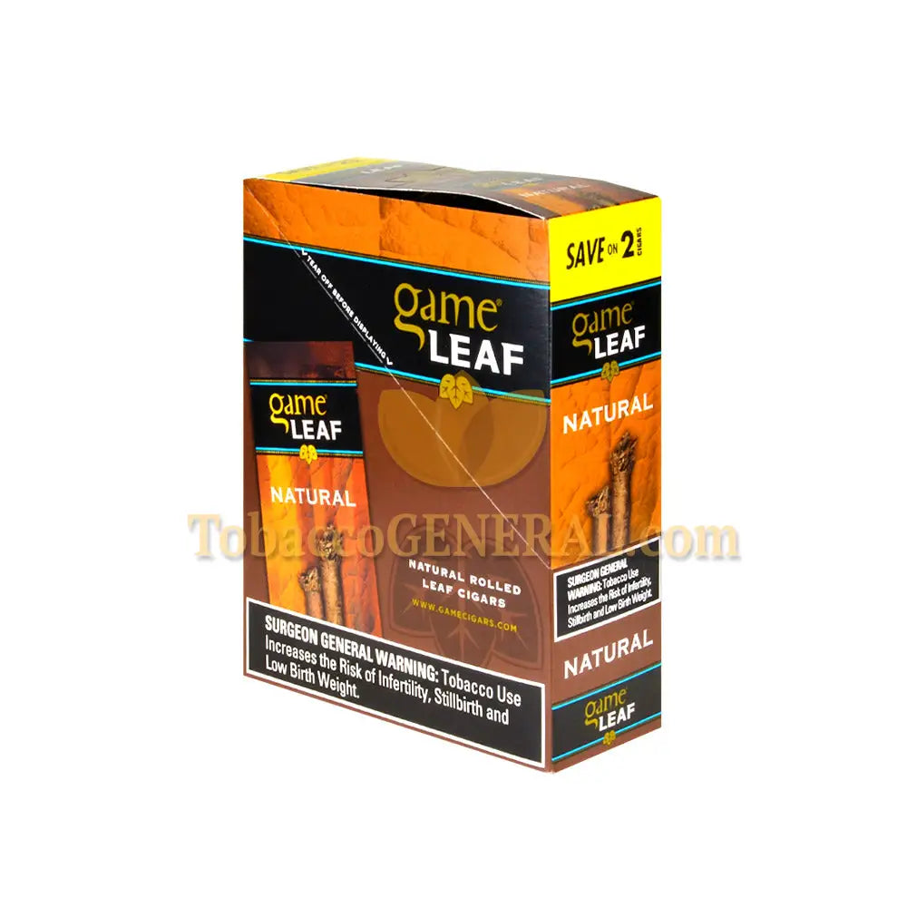 game tobacco leaf Game Leaf Cigarillos 15 Packs of 2 Natural game tobacco leaf Game Leaf Cigarillos 15 Packs of 2 Natural