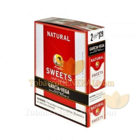 Garcia Y Vega Natural Sweet Cigars 1.29 Cents Pre Priced 15 Packs of 2