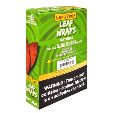 Good Times 2x$1.79 Natural Leaf Wraps