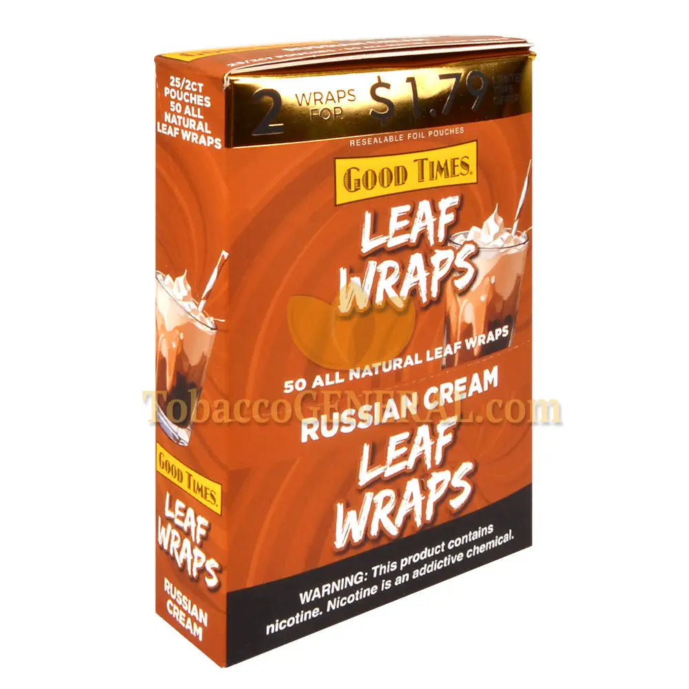Good Times 2x$1.79 Russian Cream Leaf Wraps