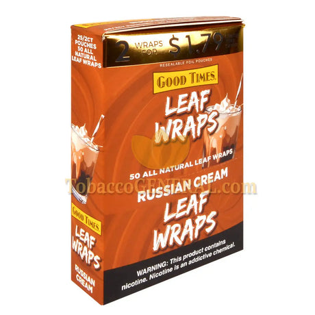 Good Times 2x$1.79 Russian Cream Leaf Wraps