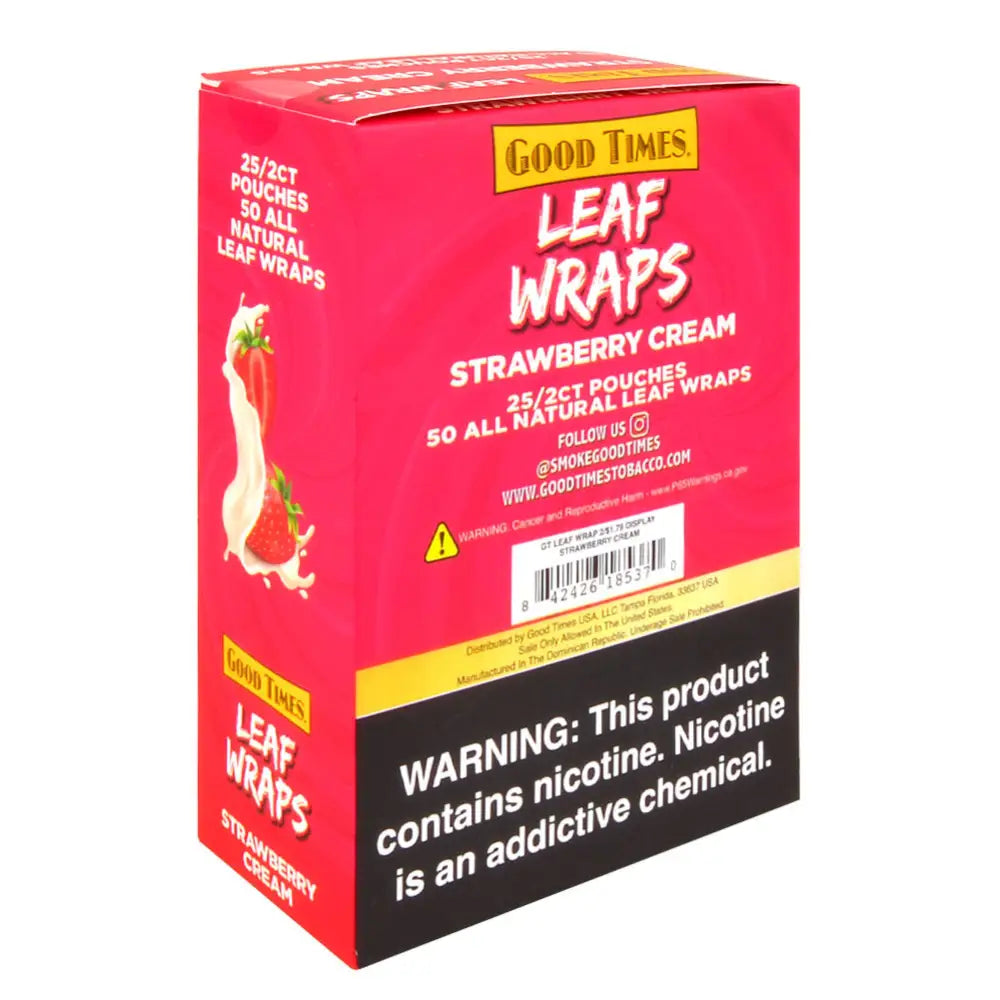 Good Times 2x$1.79 Strawberry Cream Leaf Wraps