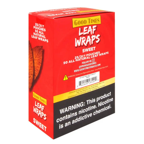 Good Times 2x$1.79 Sweet Leaf Wraps