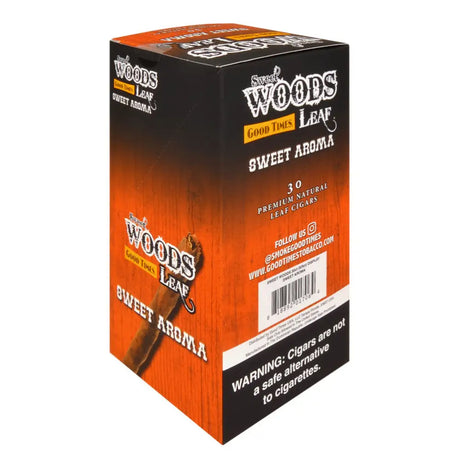 Good Times 6 packs of 5 Sweet Woods Leaf Sweet Aroma Cigarillos