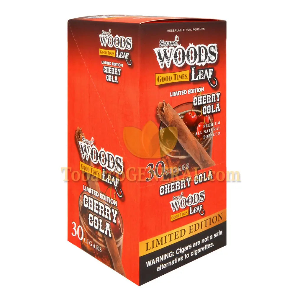 Good Times 6 packs of 5 Sweet Woods Leaf Cherry Cola Cigarillos