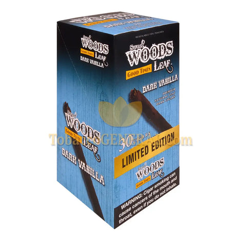 Good Times 6 packs of 5 Sweet Woods Leaf Dark Vanilla Cigarillos