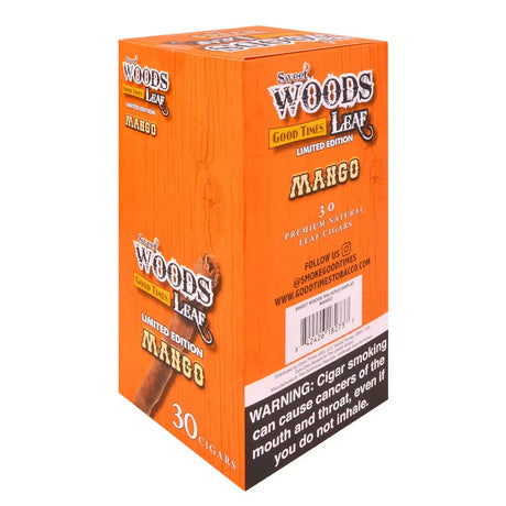 Good Times 6 packs of 5 Sweet Woods Leaf Mango Cigarillos