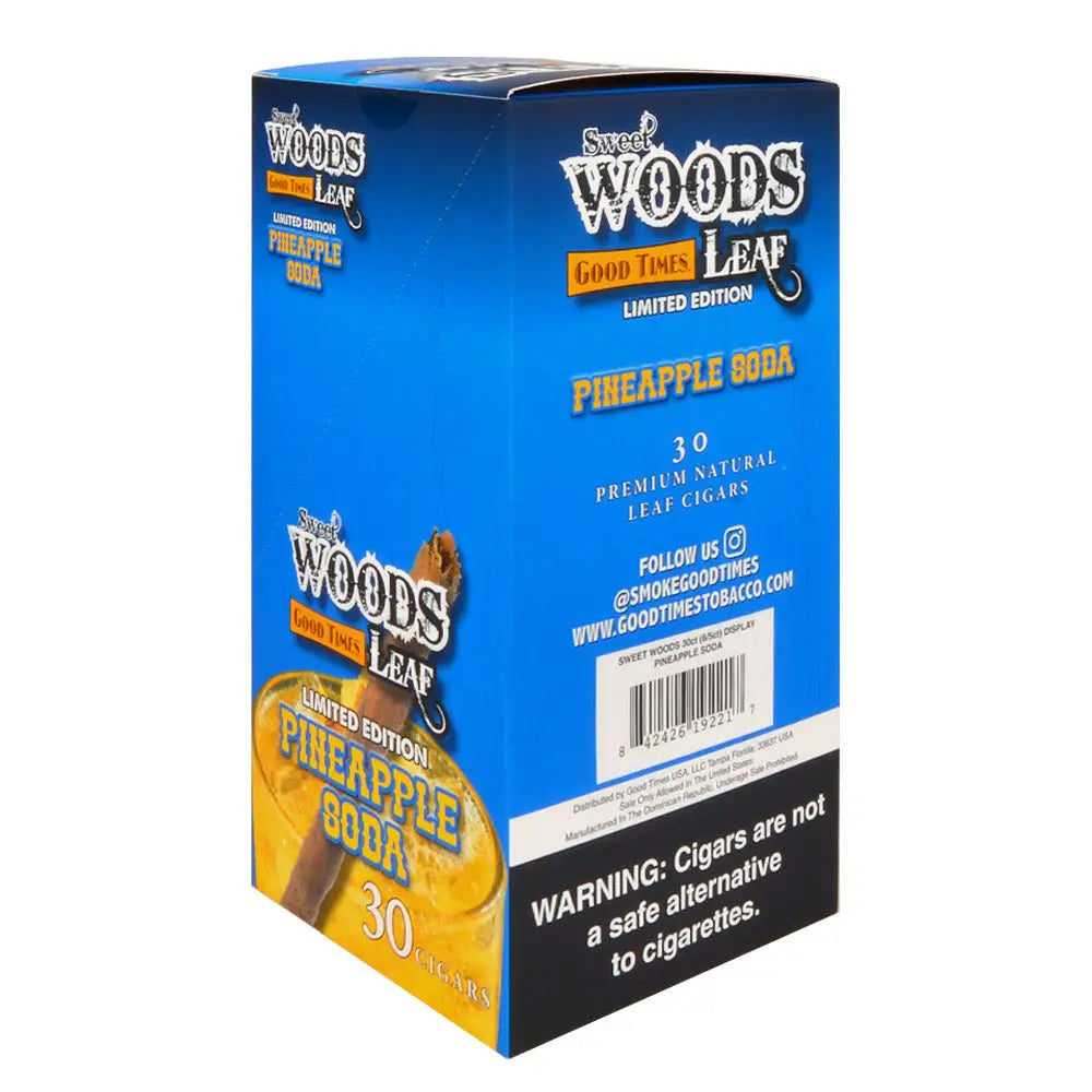 Good Times 6 packs of 5 Sweet Woods Leaf Pineapple Soda Cigarillos