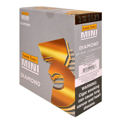 Good Times Mini Cigarillos 15 Packs of 3 Pre-Priced $1.29 Diamond