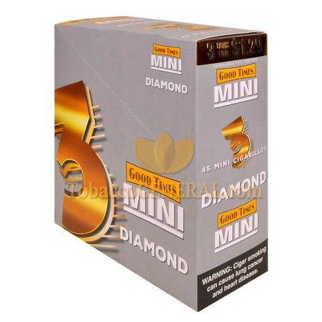 Good Times Mini Cigarillos 15 Packs of 3 Pre-Priced $1.29 Diamond