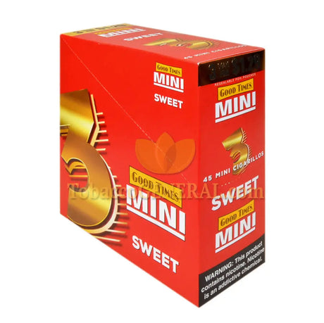 Good Times Mini Cigarillos 15 Packs of 3 Pre-Priced $1.29 Sweet