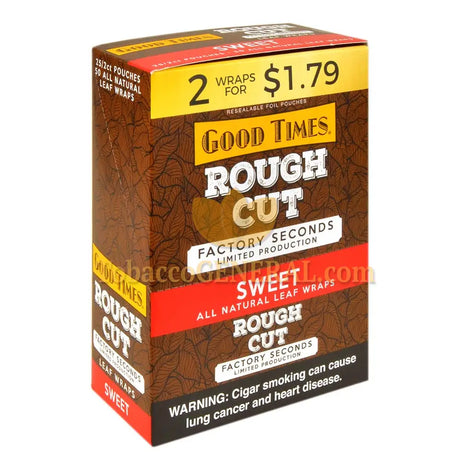 Good Times Rough Cut Leaf Wraps Sweet 25 Pouches of 2
