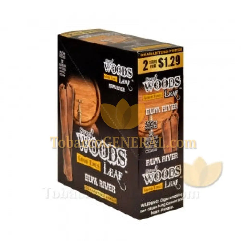 Good Times Sweet Woods Leaf Cigars Rum River 1.29 Pre-Priced 15 Packs of 2