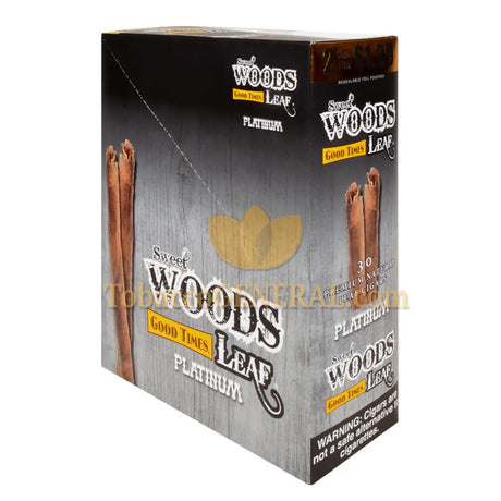 Good Times Sweet Woods Leaf Cigars 1.39 Pre-Priced 15 Packs of 2 Platinum