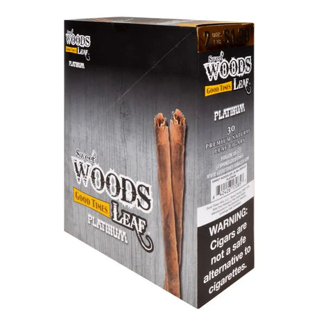 Good Times Sweet Woods Leaf Cigars 1.39 Pre-Priced 15 Packs of 2 Platinum