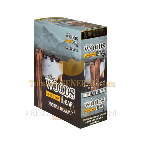 Good Times Sweet Woods Leaf Cigars 1.39 Pre-Priced 15 Packs of 2 Russian Cream