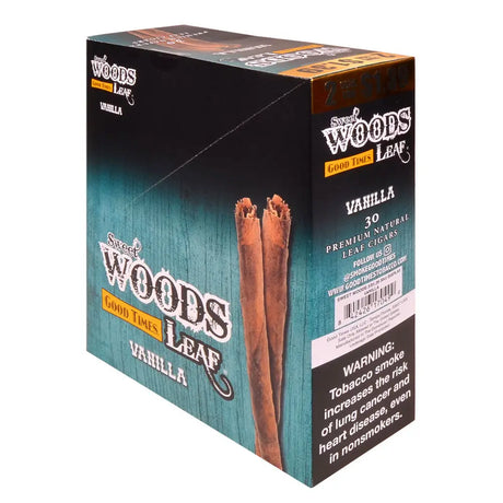 Good Times Sweet Woods Leaf Cigars 1.39 Pre-Priced 15 Packs of 2 Vanilla