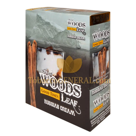 Good Times Sweet Woods Leaf Cigars 1.69 Pre-Priced 15 Packs of 2 Russian Cream