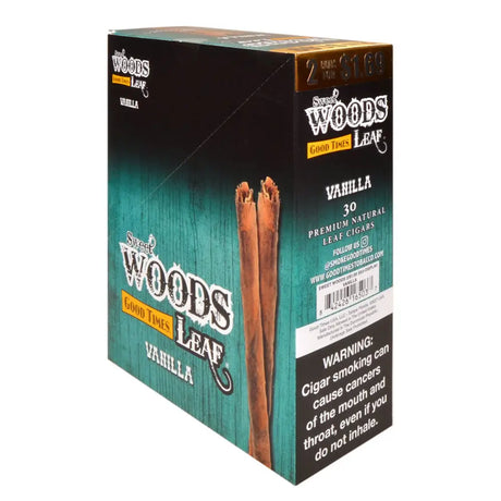 Good Times Sweet Woods Leaf Cigars 1.69 Pre-Priced 15 Packs of 2 Vanilla
