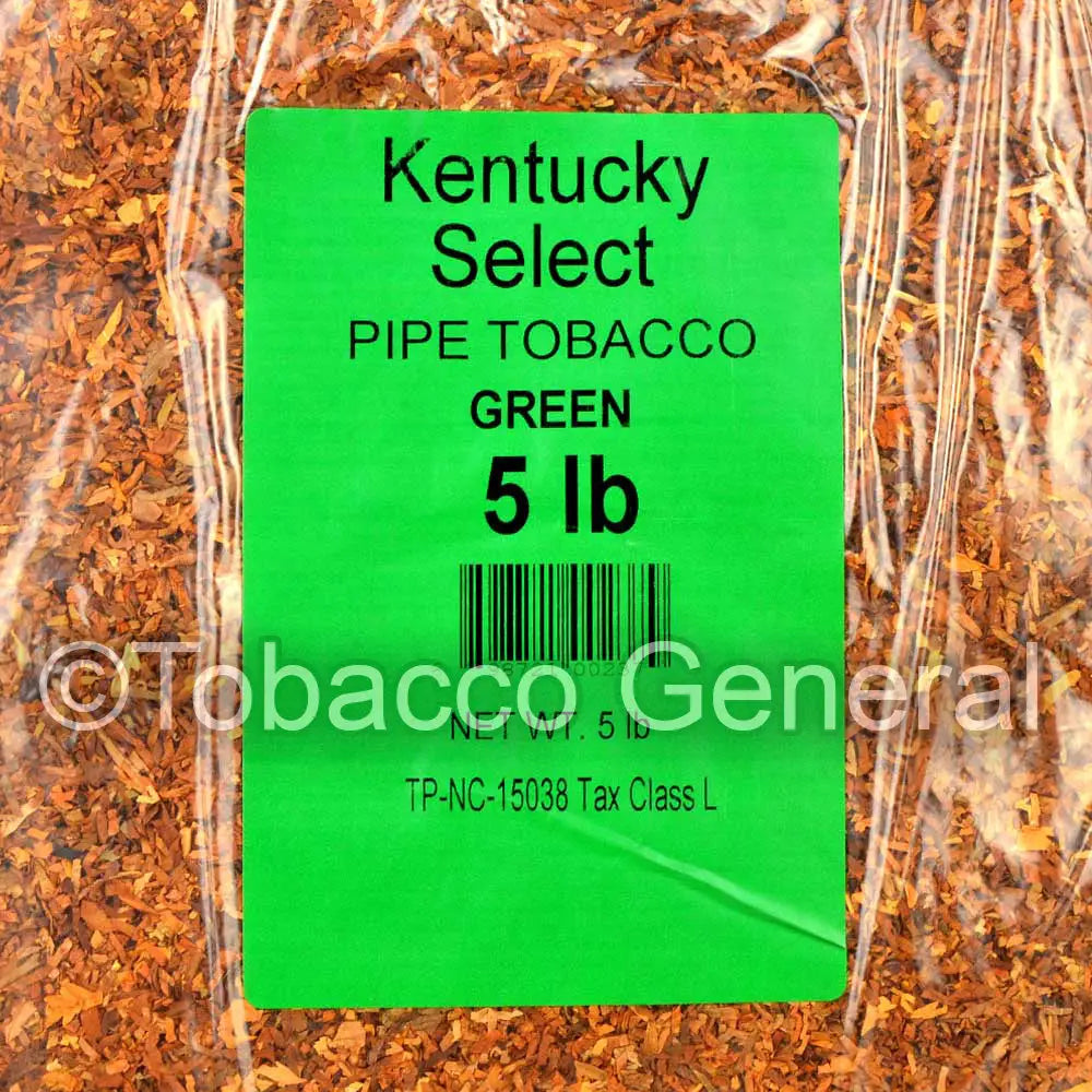 5.04 tobacco Kentucky Select Menthol Green Pipe Tobacco 5 Lb. Pack 5.04 tobacco Kentucky Select Menthol Green Pipe Tobacco 5 Lb. Pack