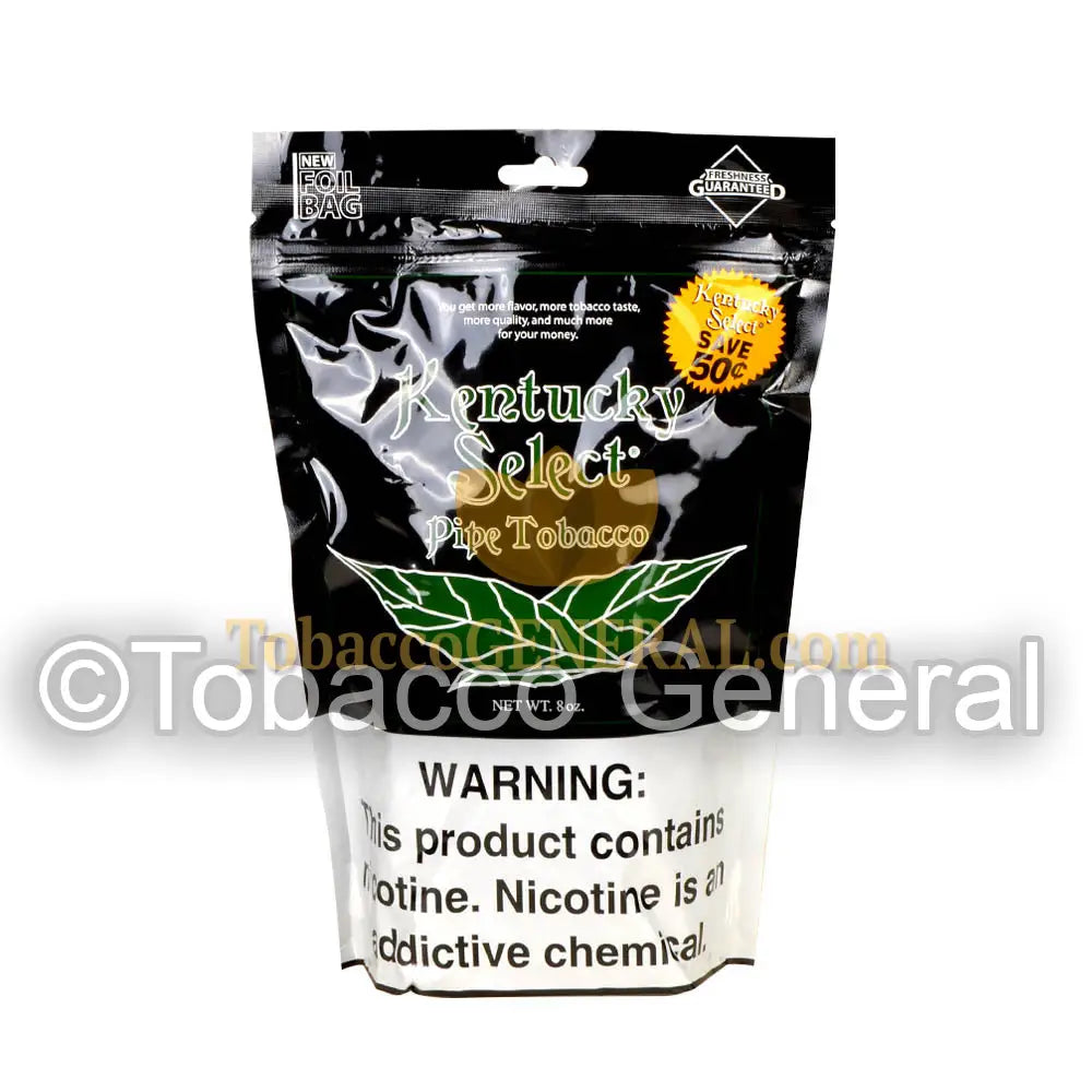 Kentucky Select Menthol Green Pipe Tobacco 8 oz. Pack – Tobacco General