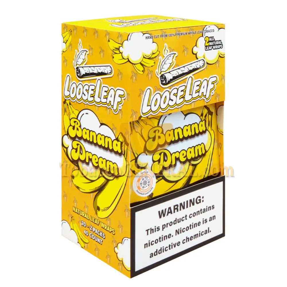 Loose Leaf Banana Dream Wraps 20 Packs of 2