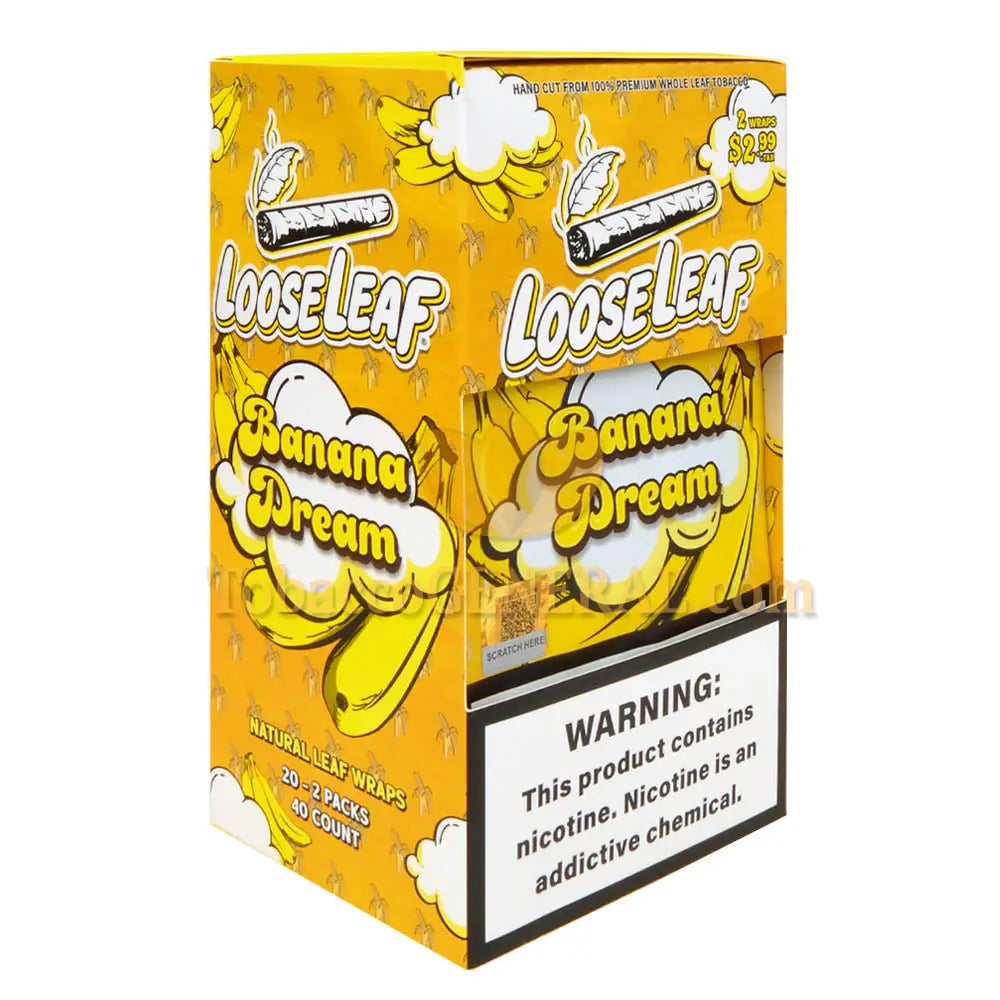 Loose Leaf Banana Dream Wraps 20 Packs of 2 $2.99