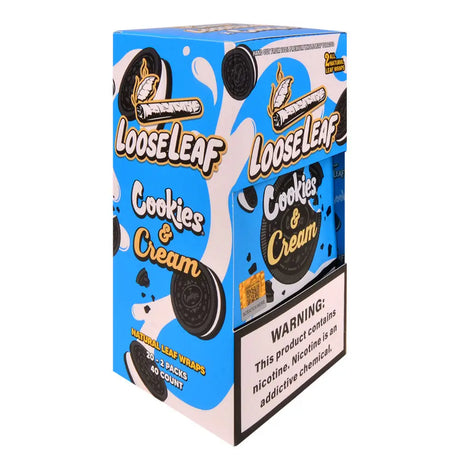 Loose Leaf Cookies & Cream Wraps 20 Packs of 2