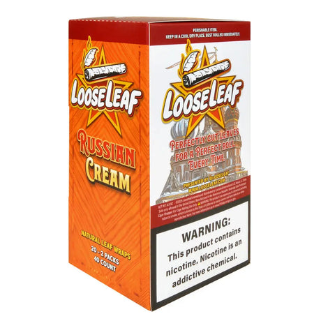 Loose Leaf Russian Cream Wraps 20 Packs of 2 $2.99