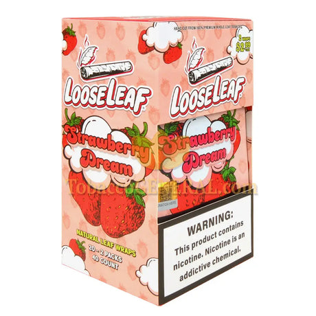 Loose Leaf Strawberry Dream Wraps 20 Packs of 2 $2.99